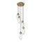 Z-Lite Arden Chandelier, 5-Light, 12 In.W x 12 In.H, Rubbed Brass/Clear 651P-5R-RB - alternate 2